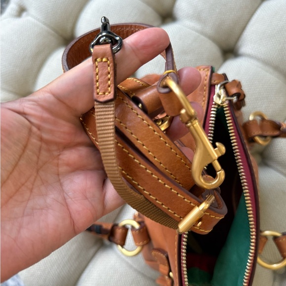 NWT Dooney & Bourke Nano Florentine Satchel in Natural - Picture 10 of 16